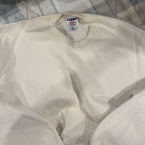 Champion Men's Off-White Crewneck Sweater
